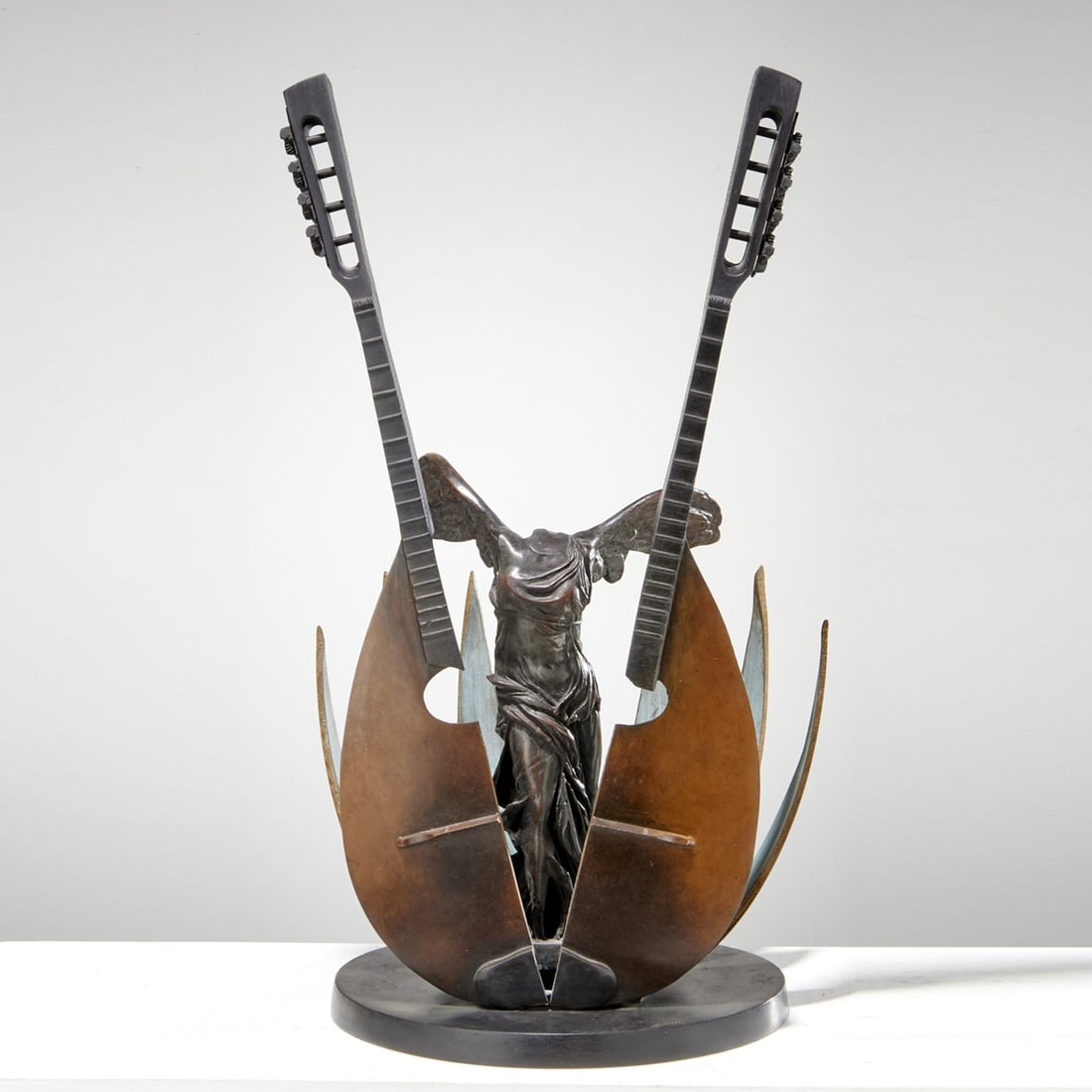 Arman, bronze mandolin sculpture (1 of 8)