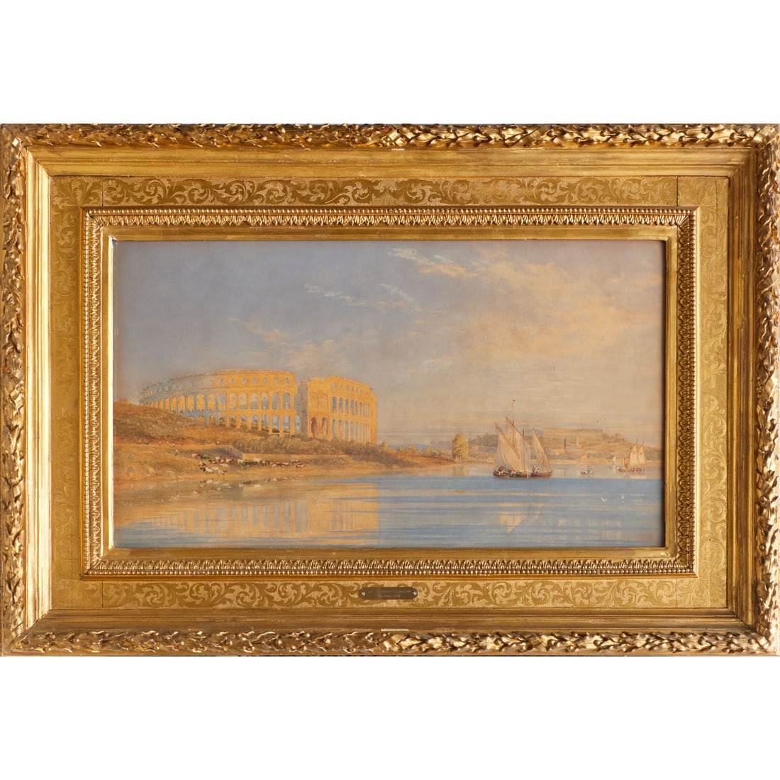 Arthur Glennie, large watercolor, Pola Istria (1 of 9)