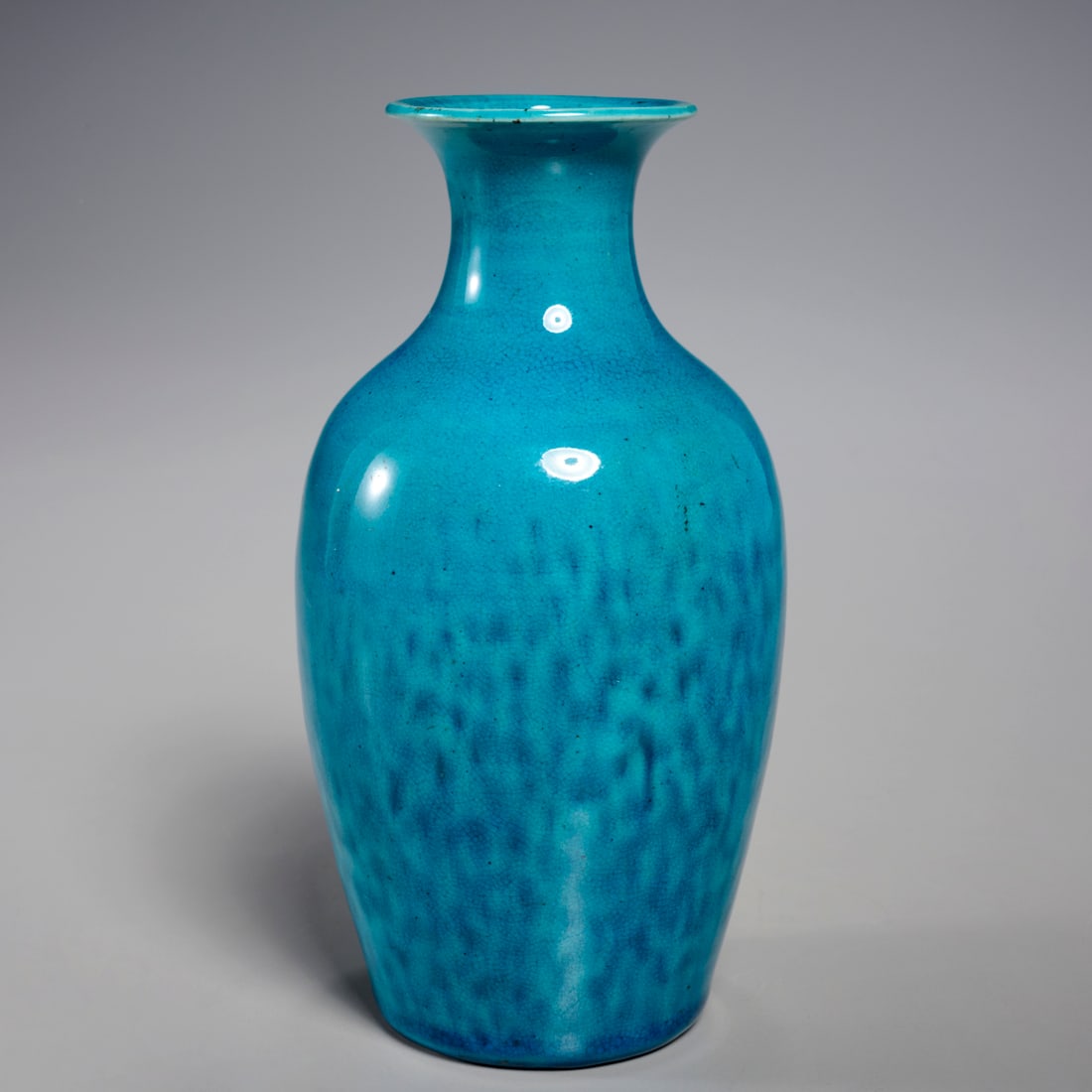 Chinese turquoise glaze porcelain vase (1 of 4)
