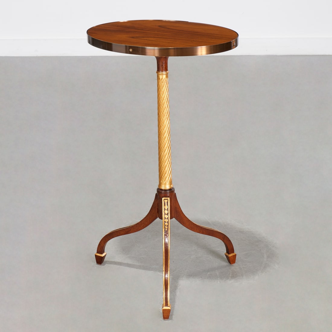 George III style gilt rosewood tripod table (1 of 5)