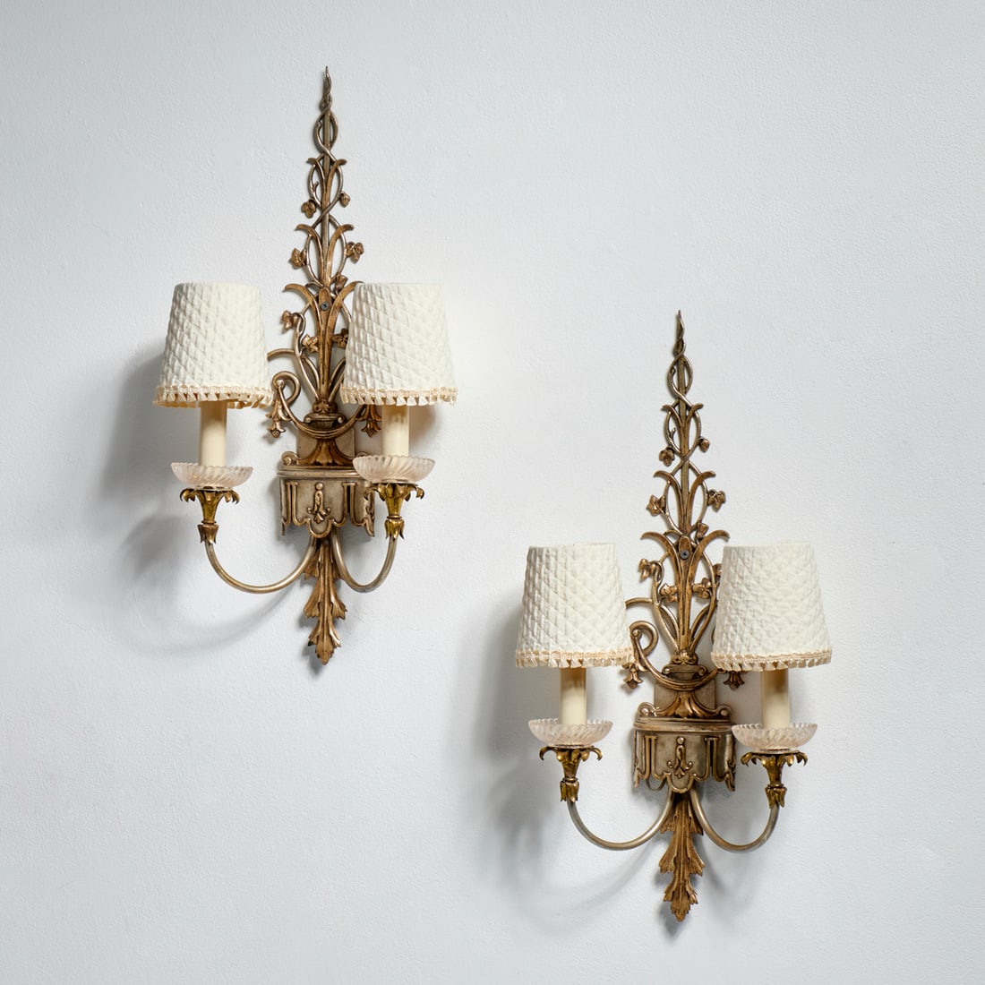 E.F. Caldwell (attrib), pair bronze sconces (1 of 10)