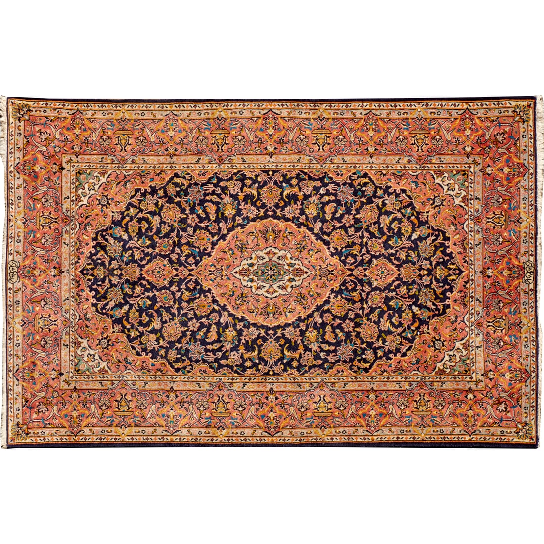 Vintage Kashan carpet, signed (1 of 5)