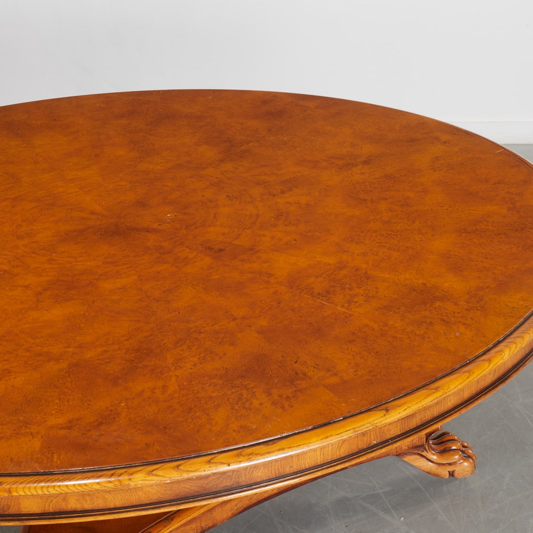 Regency style pollard oak dining table - 6