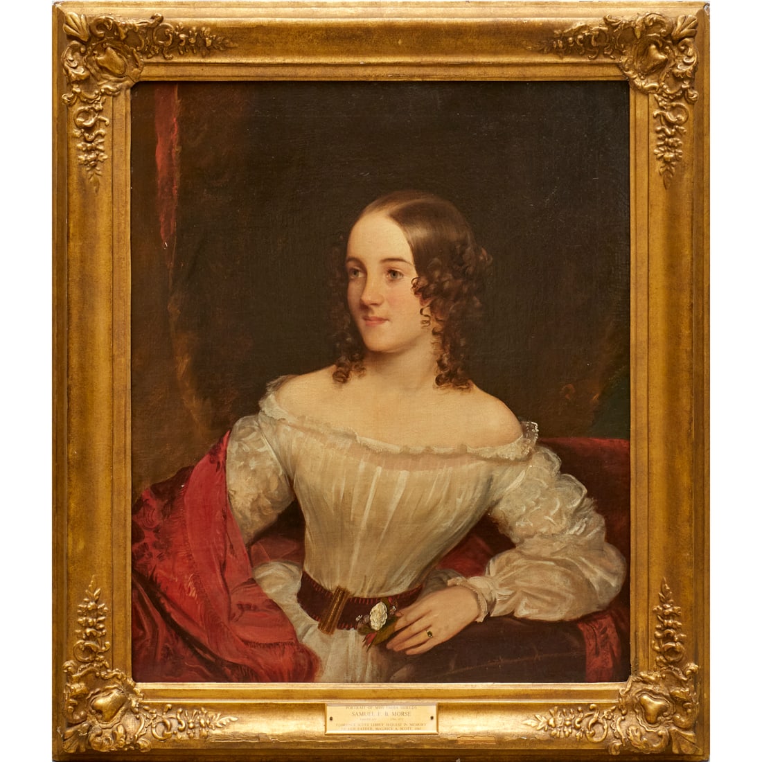 Samuel Morse, oil on canvas, ex museum (1 of 7)