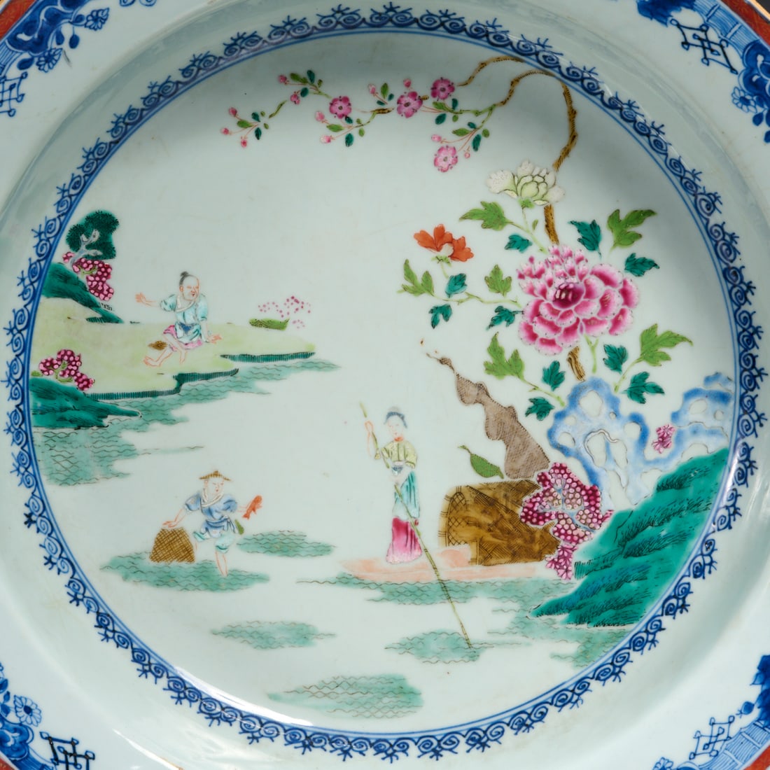 Chinese Export octagonal porcelain basin - 2