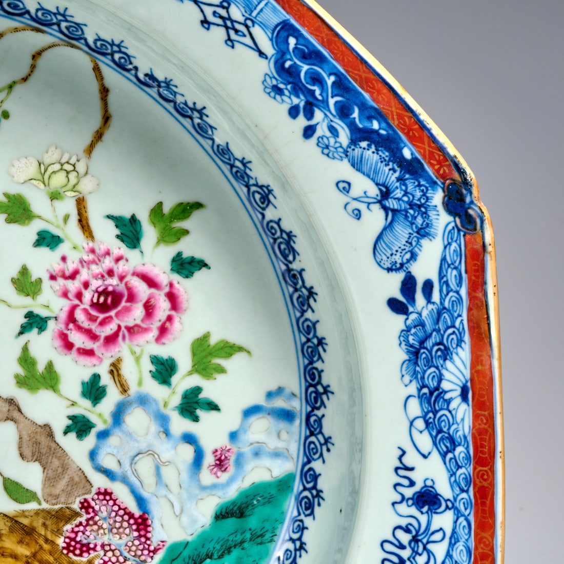 Chinese Export octagonal porcelain basin - 3