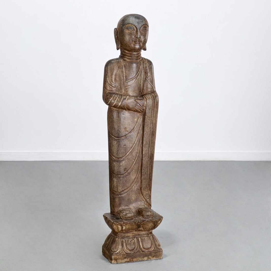Large Chinese stone carving of Luohan (1 of 7)