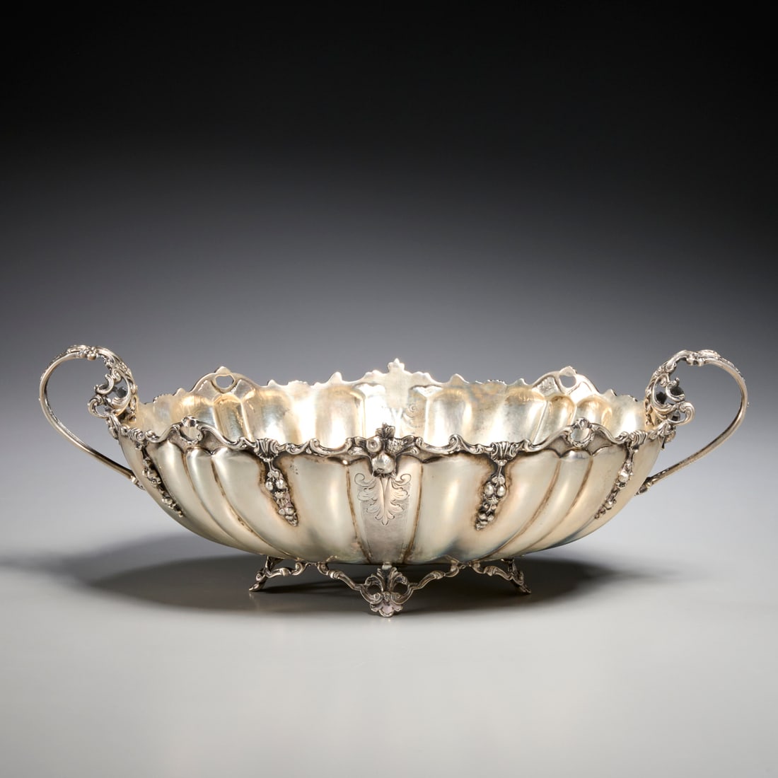 Sterling silver lobed centerpiece bowl (1 of 5)