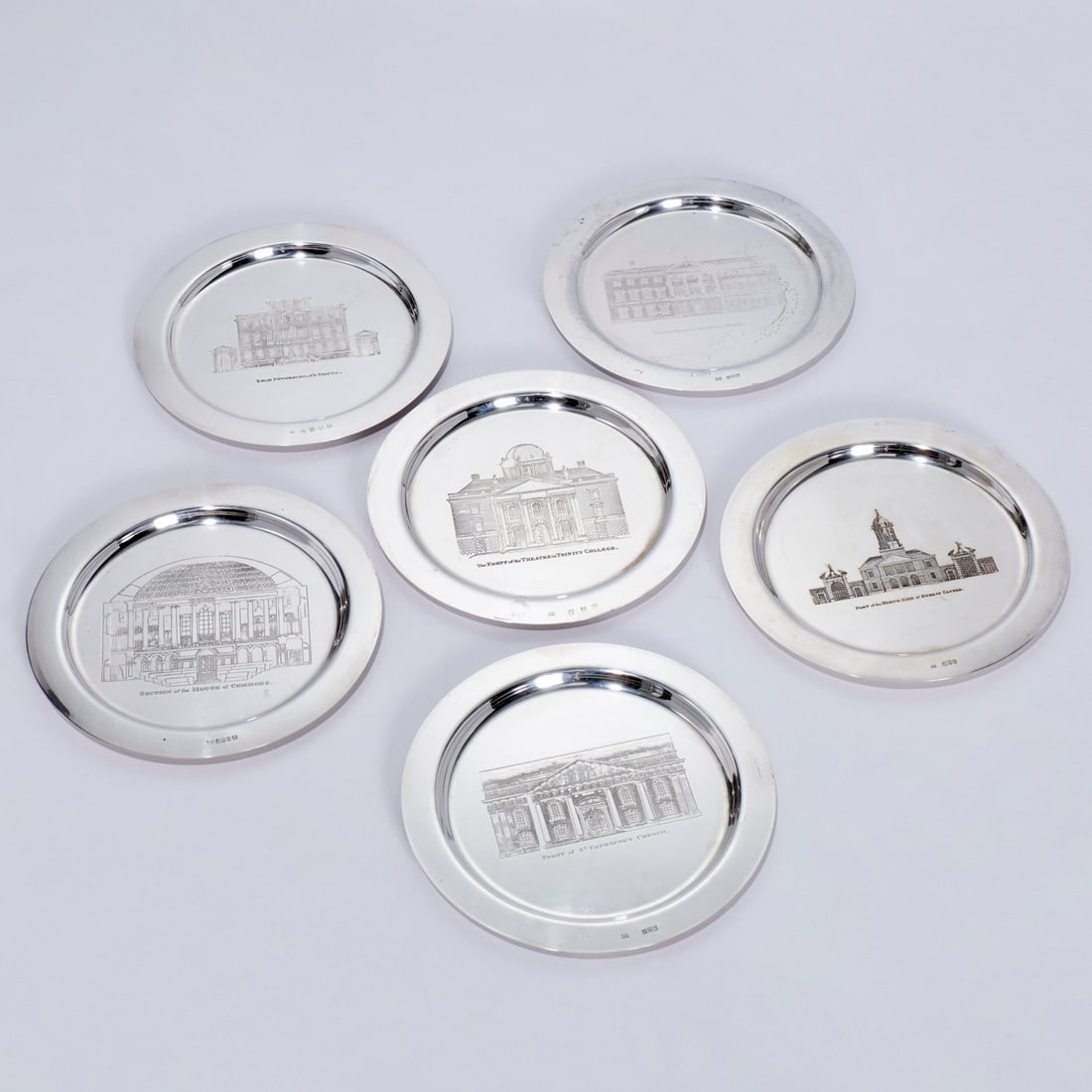 (6) Royal Irish Co. sterling commemorative plates (1 of 10)