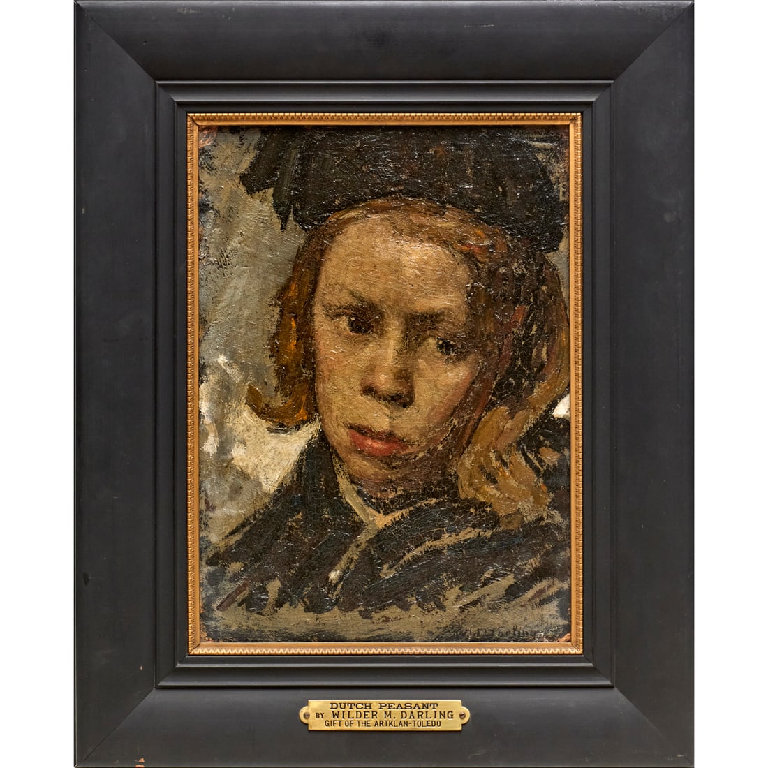 Wilder M. Darling, oil on panel, ex museum (1 of 8)
