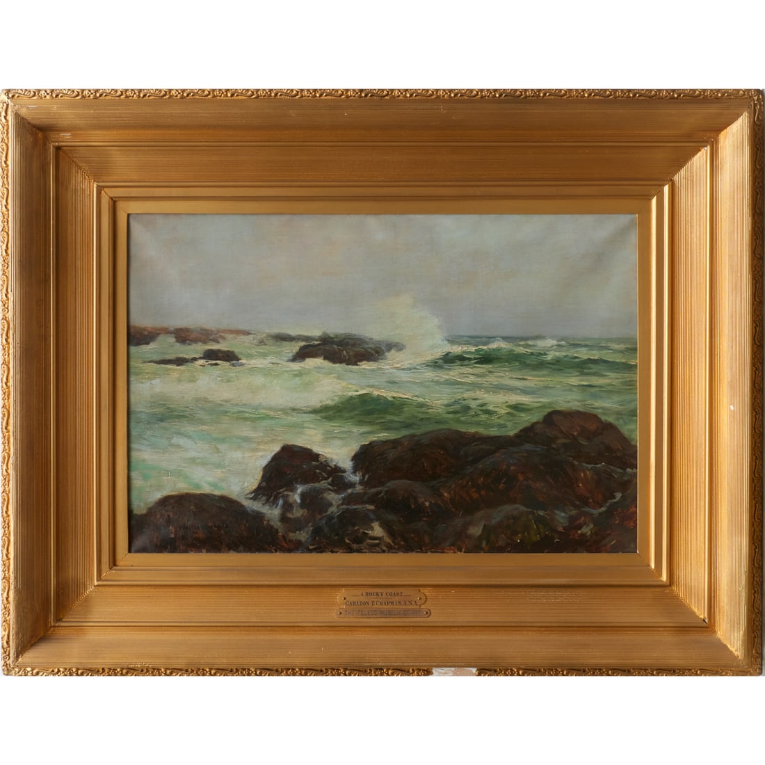 Carlton Theodore Chapman, oil on canvas, ex museum (1 of 9)