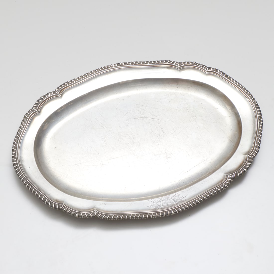 George III sterling silver platter (1 of 6)