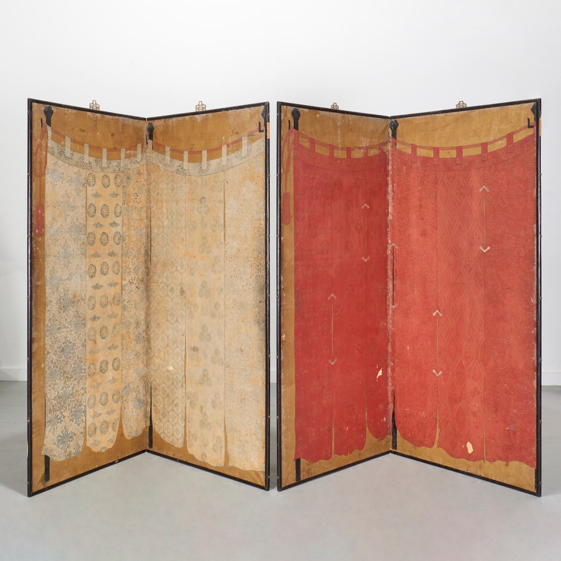 (2) Japanese Byobu floor screens (1 of 11)
