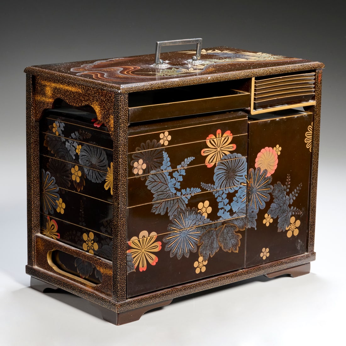Japanese lacquer Sage-Jubako picnic set (1 of 9)