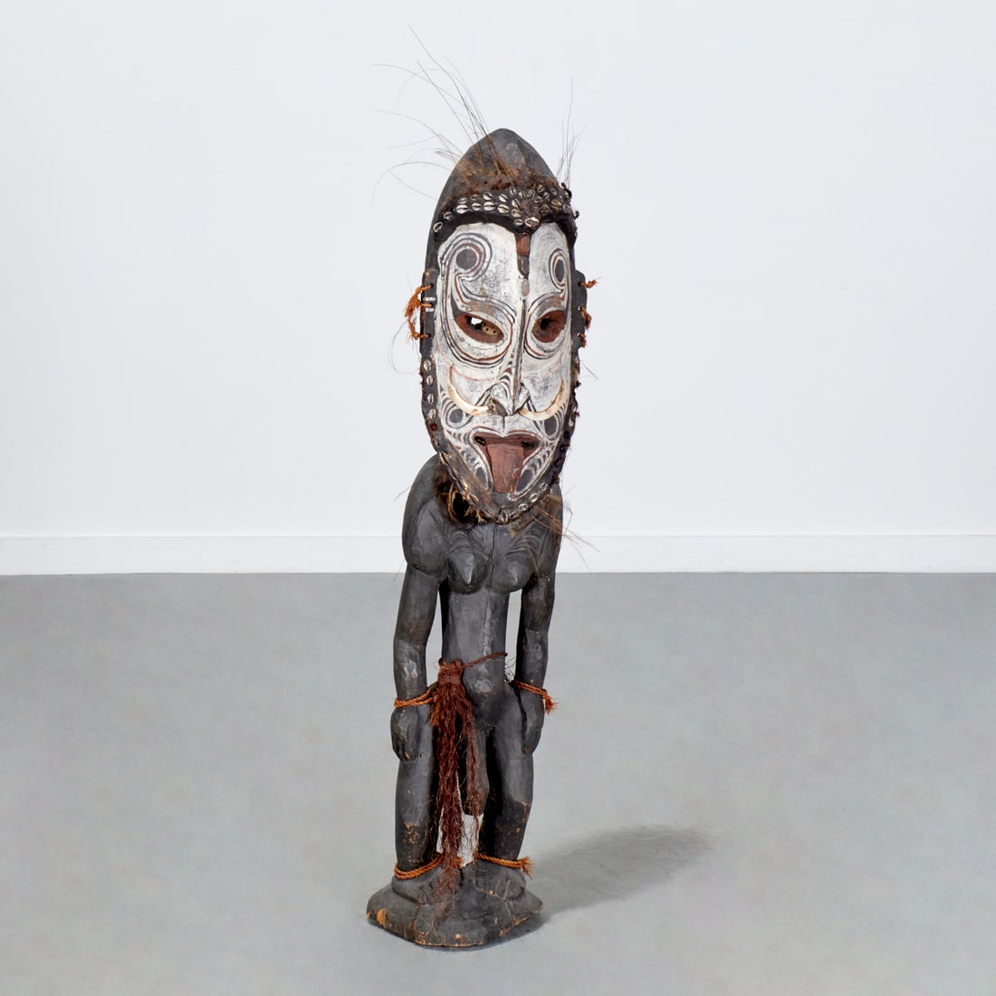 Large Sepik River polychrome carved figure (1 of 9)