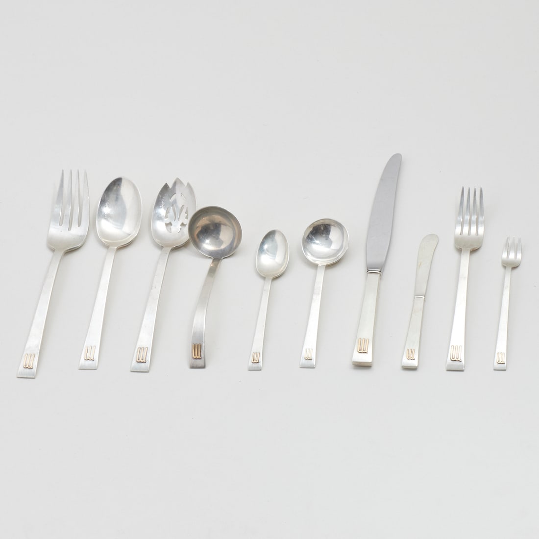 Assembled sterling flatware set - 2