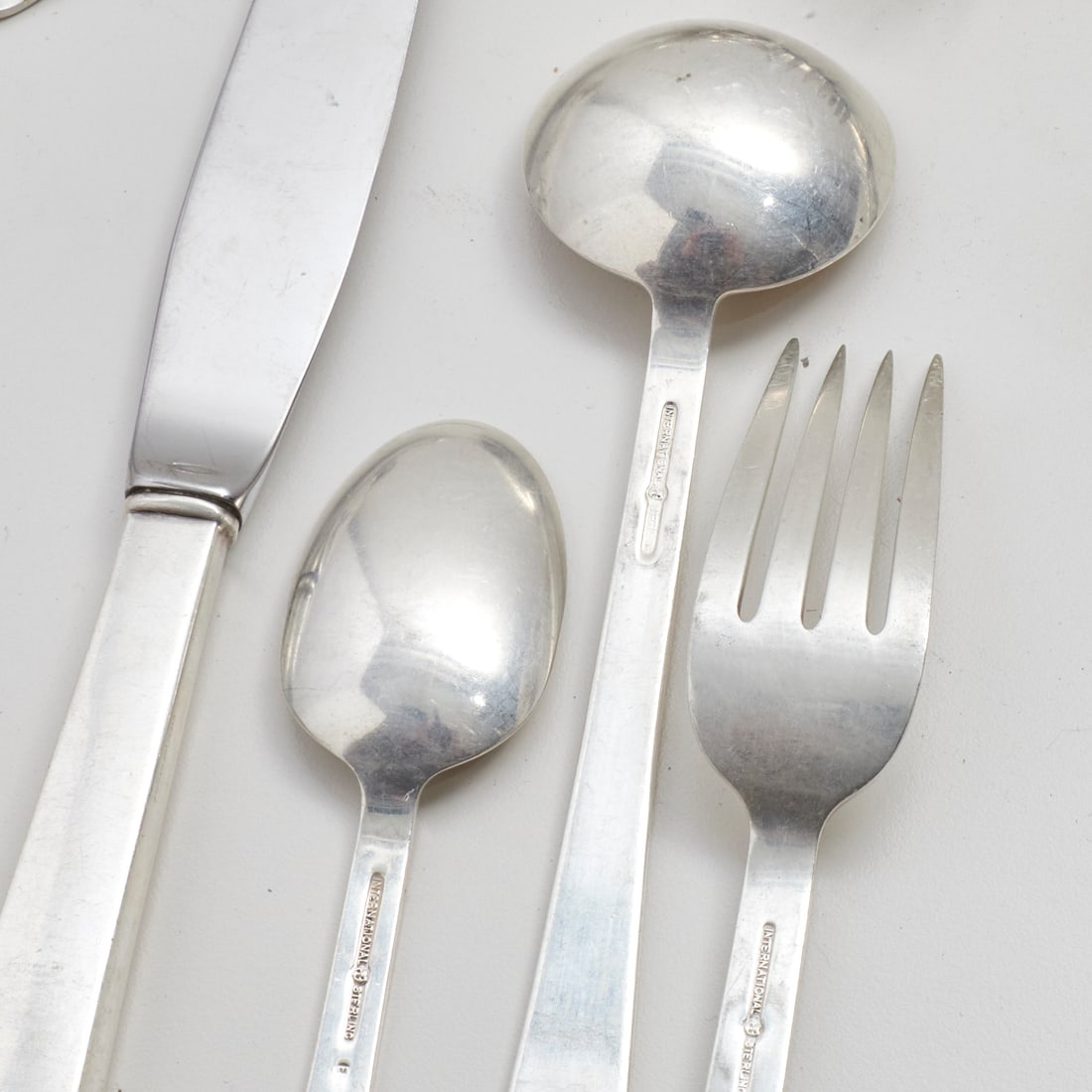 Assembled sterling flatware set - 6