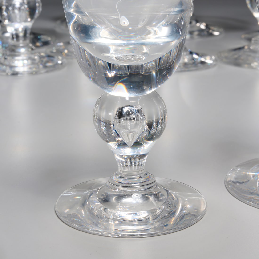 Steuben crystal "Baluster" stemware service - 4