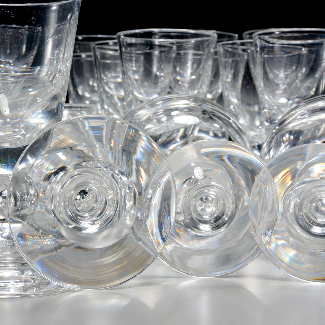 Steuben crystal "Baluster" stemware service - 6