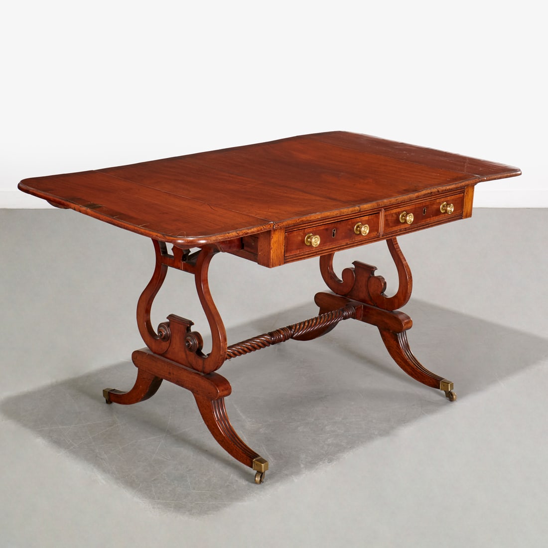 Regency mahogany sofa table - 2