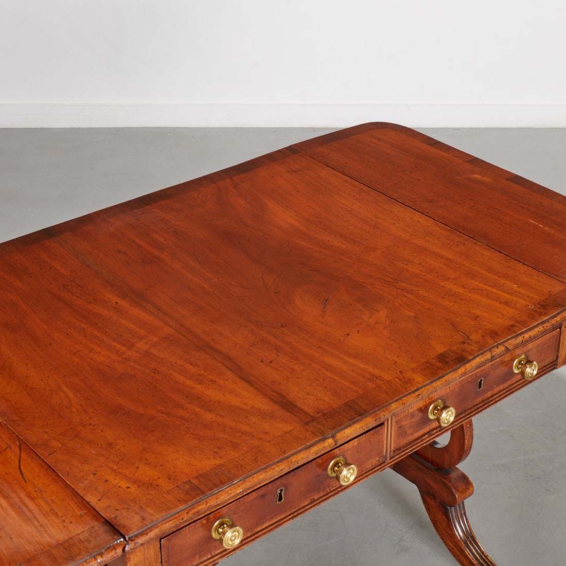 Regency mahogany sofa table - 3