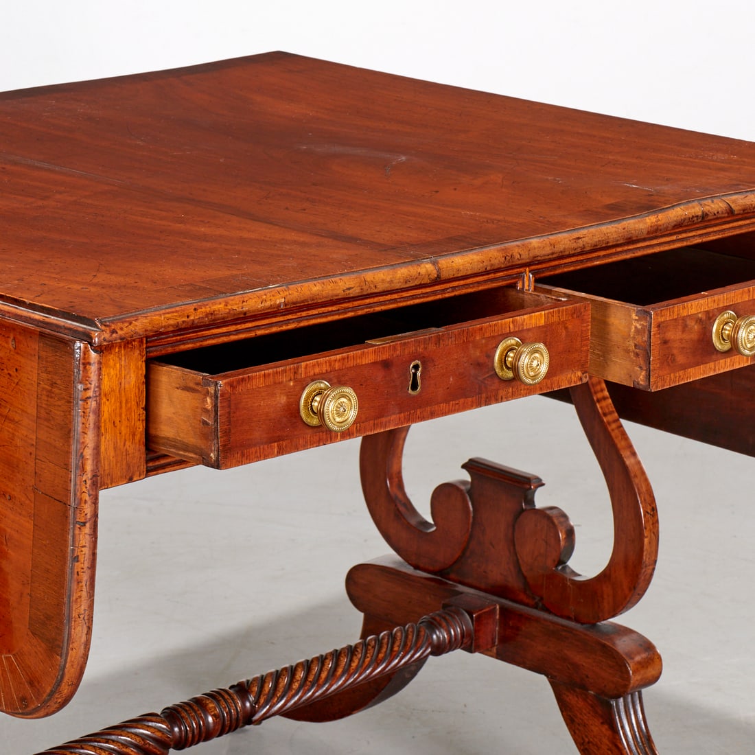 Regency mahogany sofa table - 4