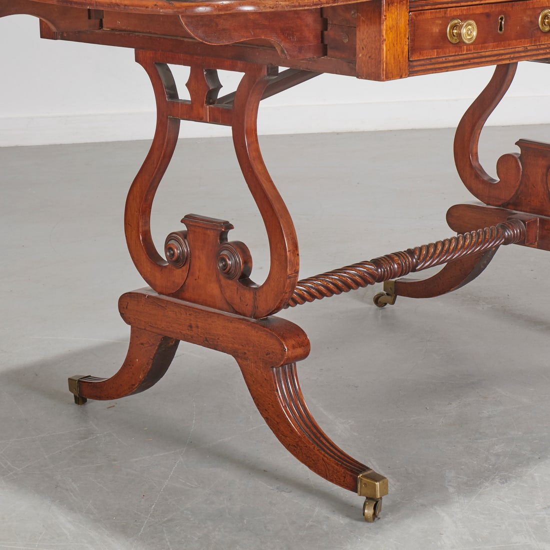 Regency mahogany sofa table - 6