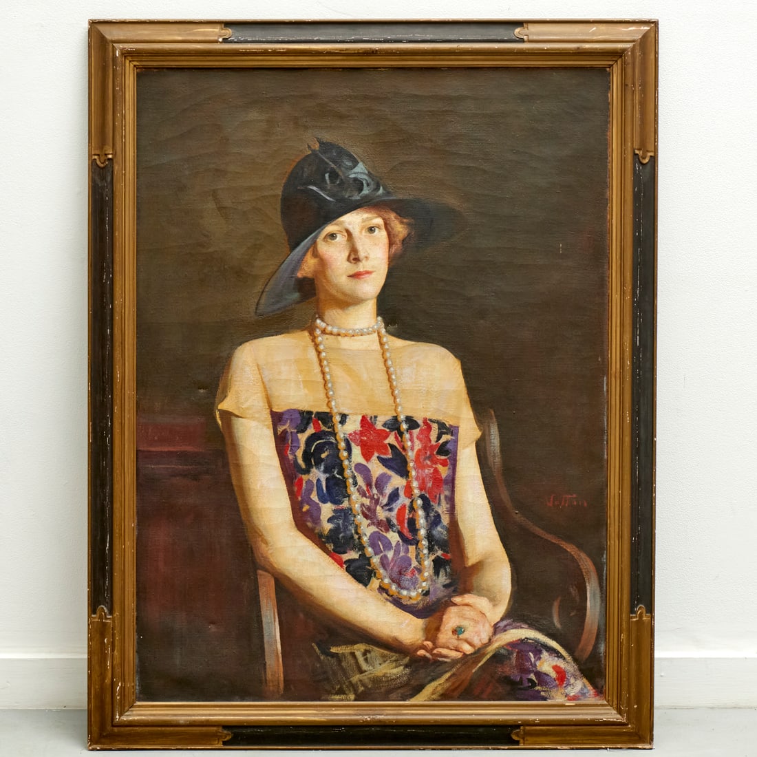 Harry Sutton, oil portrait on canvas (1 of 6)
