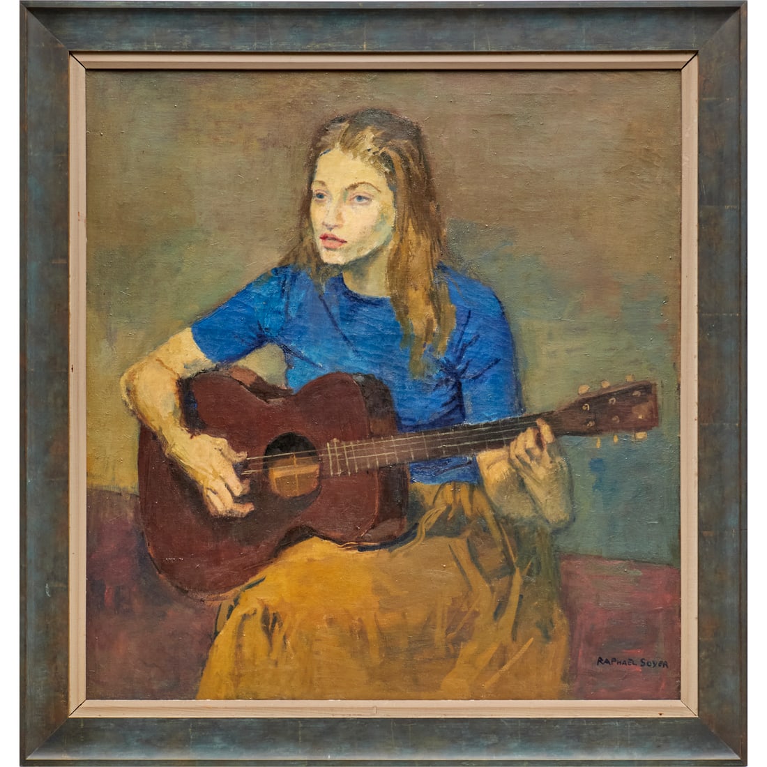 Raphael Soyer, oil portrait of Mary Travers (1 of 8)