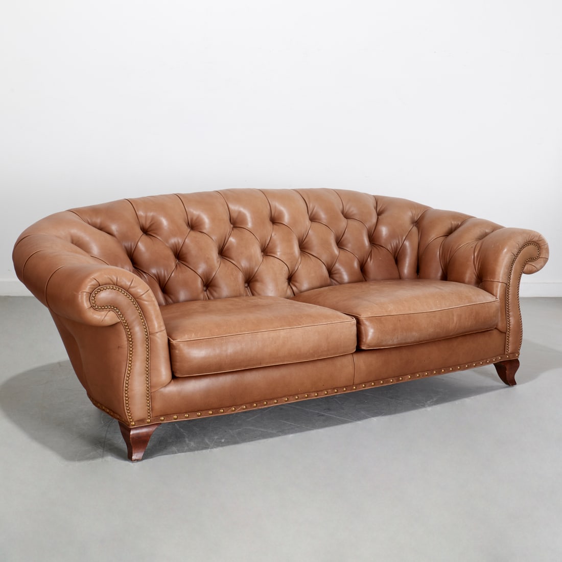 Hancock & Moore, button-tufted leather sofa (1 of 8)