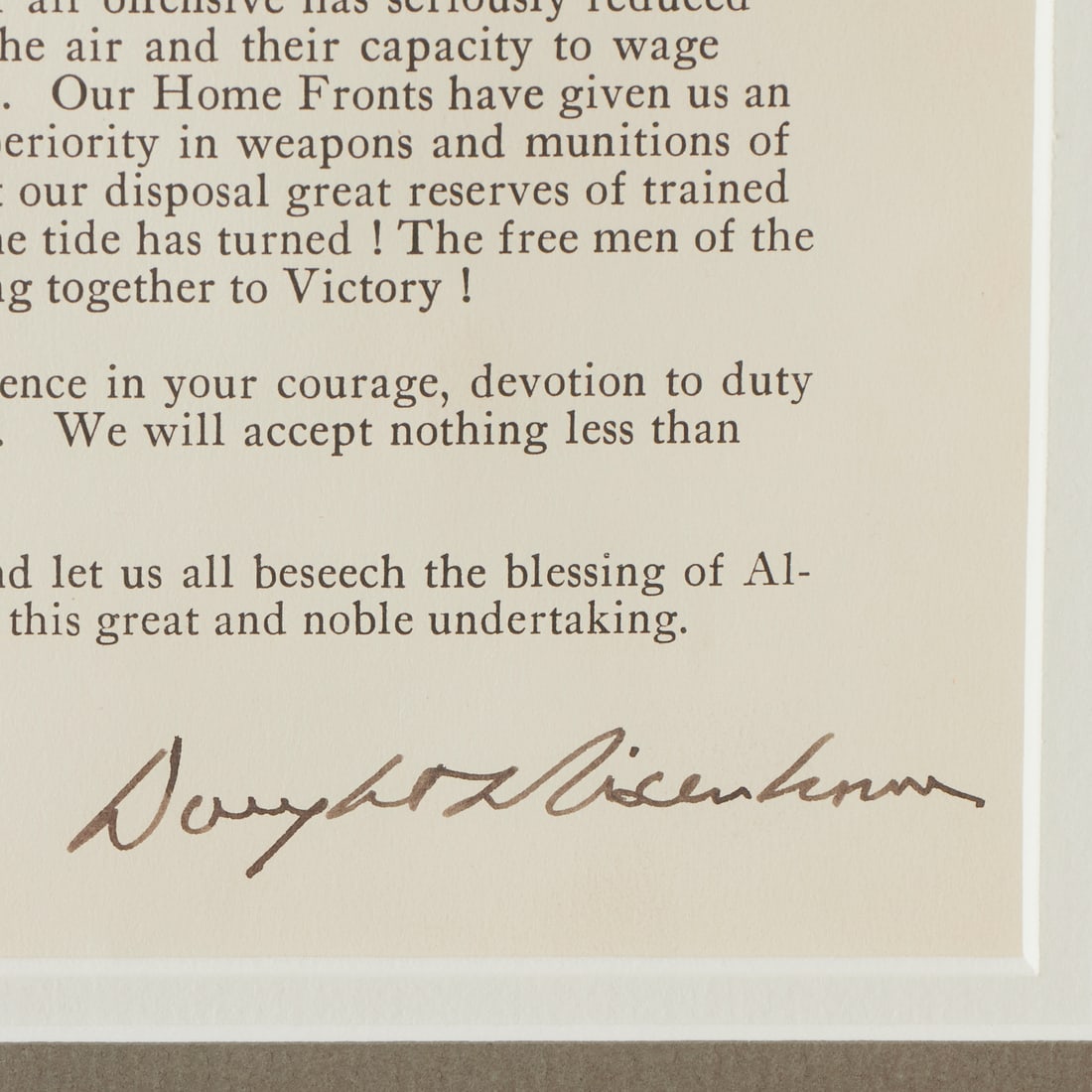 Dwight D. Eisenhower, signed D-Day Orders - 6