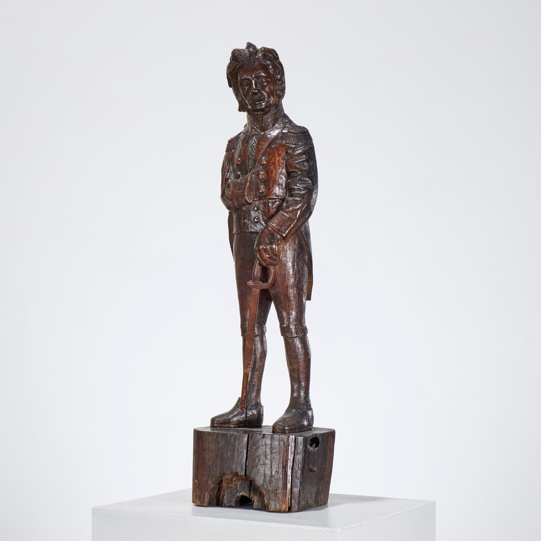 HMS Victory oak carving of Lord Horatio Nelson (1 of 9)