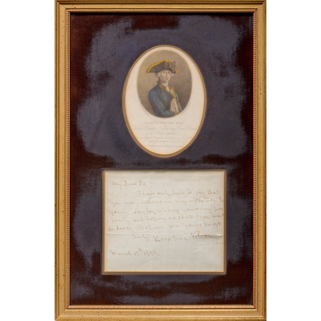 Horatio Nelson, autograph letter, signed (1 of 4)