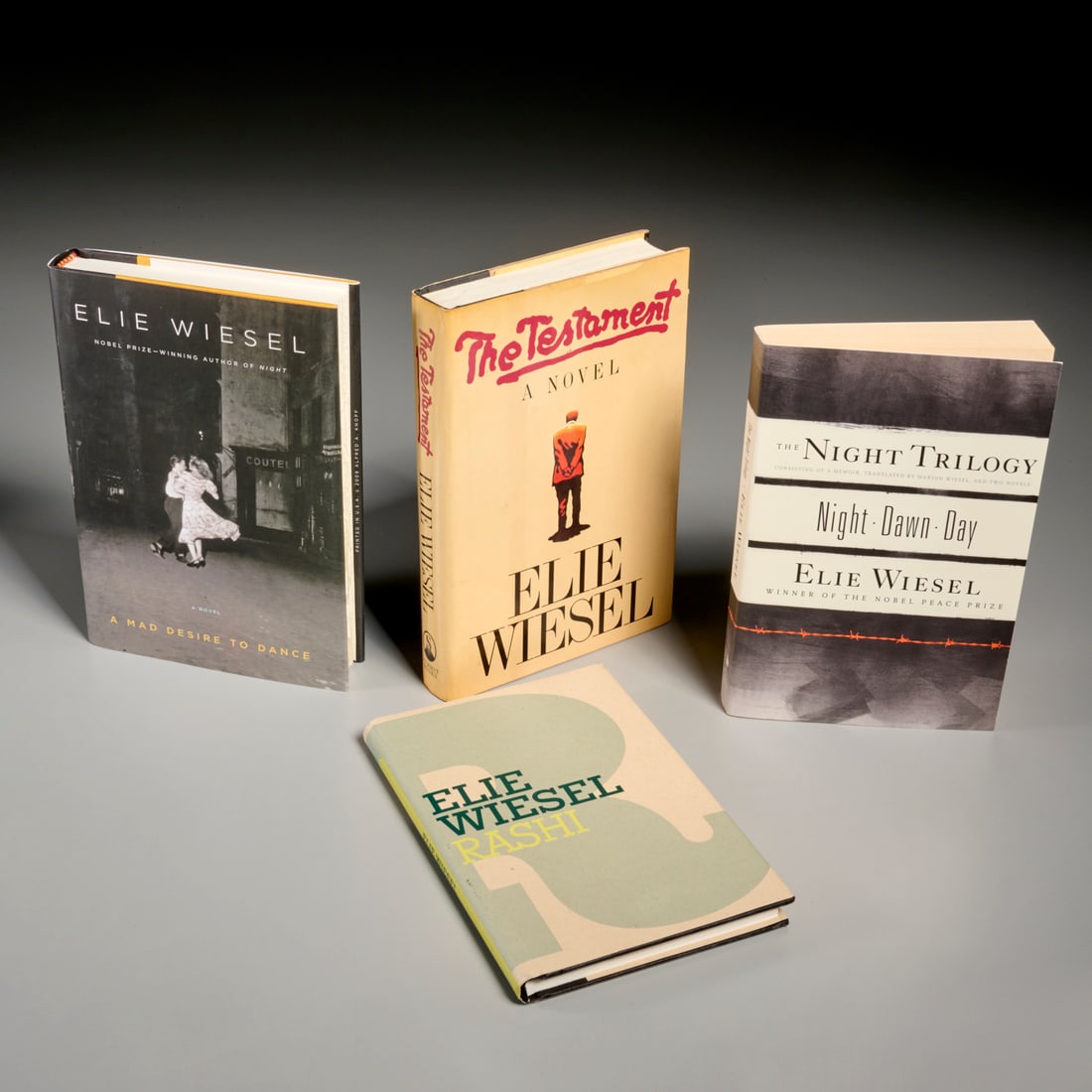 Elie Wiesel, (4) signed vols. (1 of 5)