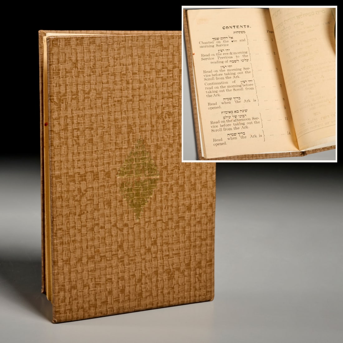 Rare Bombay Hebrew liturgy, 1936: Rare Bombay Hebrew liturgy, 1936, Techinat Yisra'el. The order of service of Yehi Ratson read on the Day of Atonement according to the Custom of Sefardim Jews. Published with English translation by A.