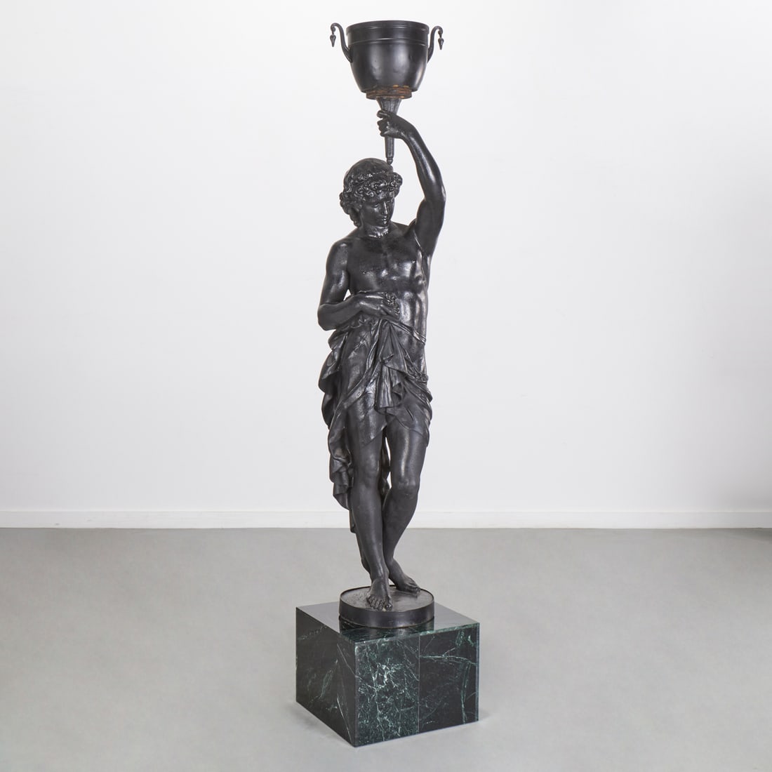 Large cast iron figure of a Bacchante (1 of 8)