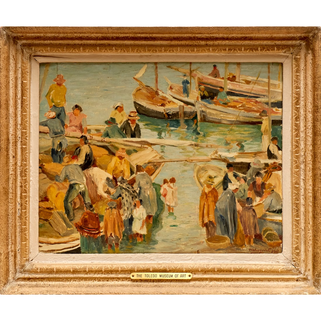 Joaquin Sorolla (school), oil, 1941, ex museum (1 of 10)