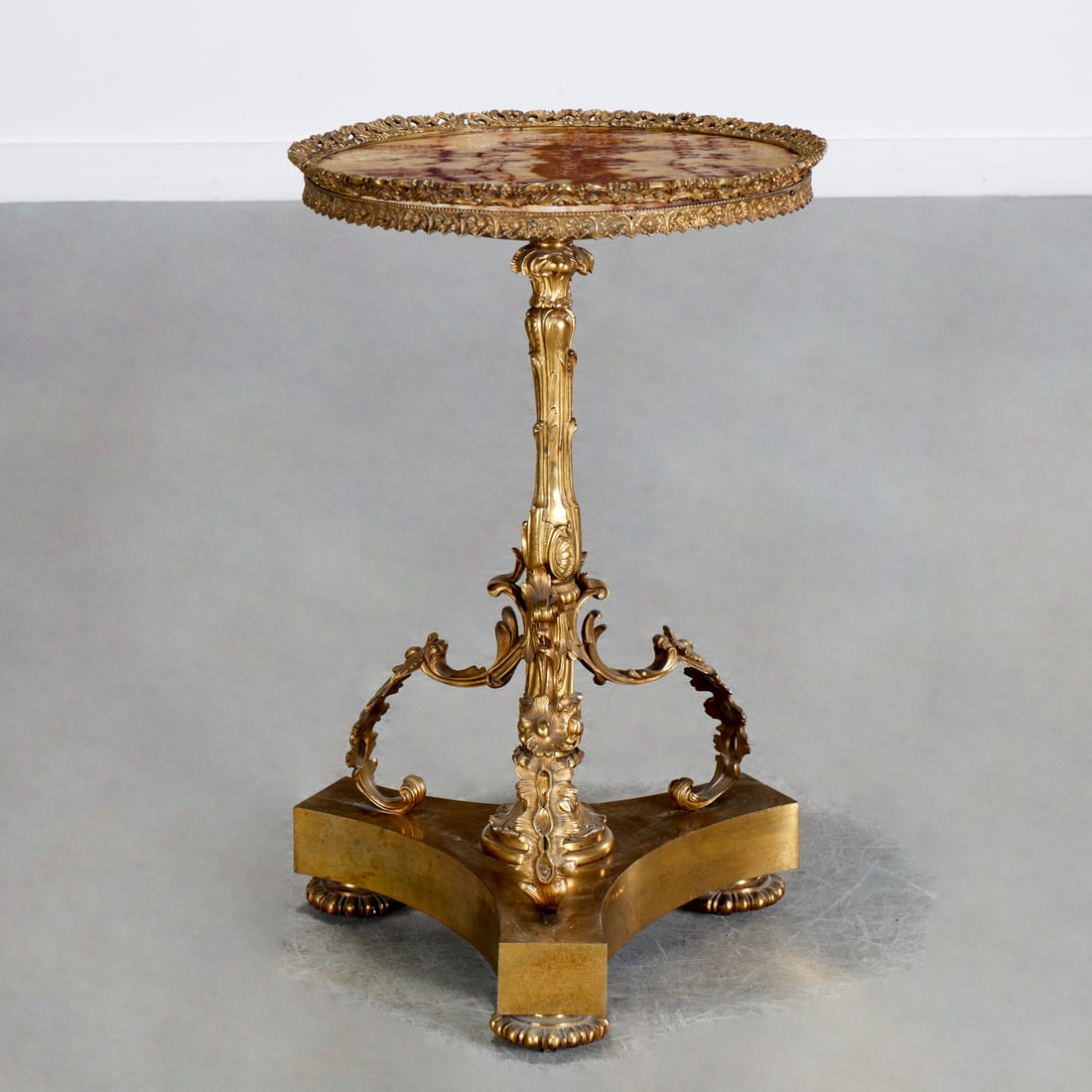 Napoleon III bronze marble top gueridon (1 of 5)