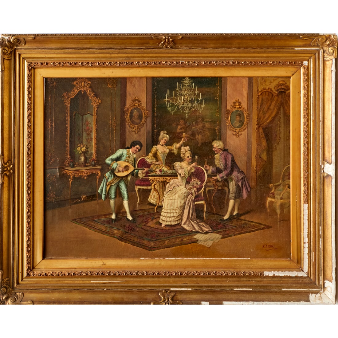 Frederick Lenditz, large oil on canvas (1 of 6)