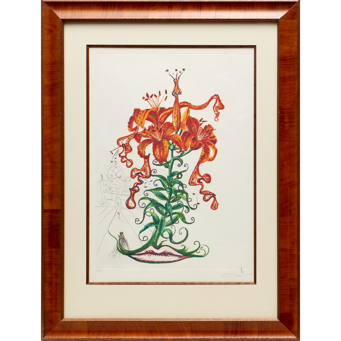 Salvador Dali, lithograph on paper, 1972 (1 of 9)