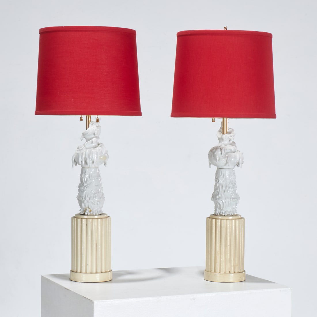 Pair Parish-Hadley porcelain lamps (1 of 10)