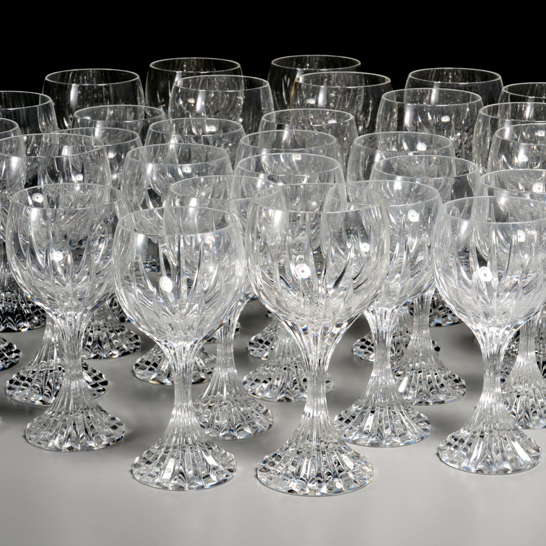 Baccarat "Massena" crystal stemware set (1 of 7)