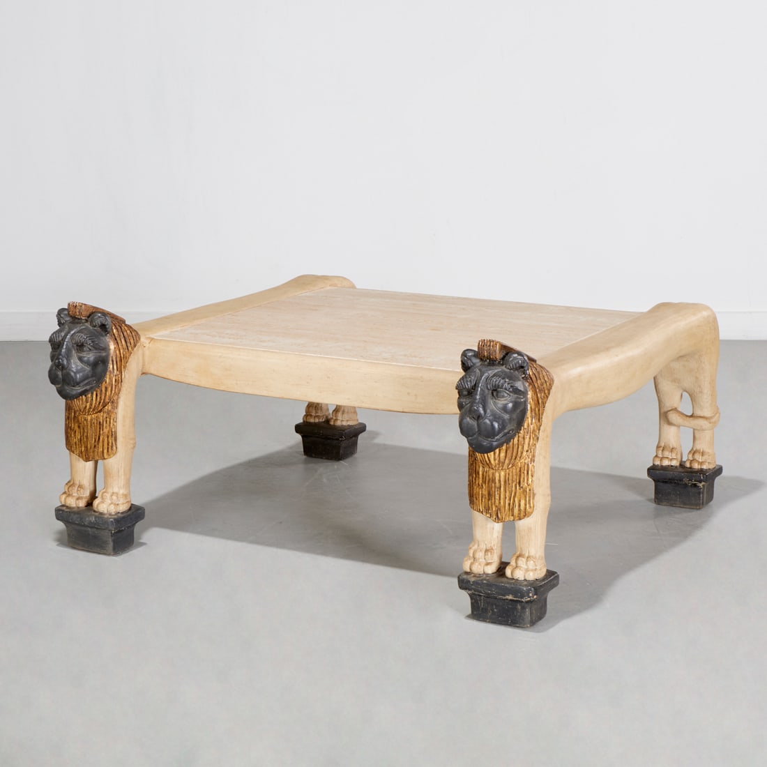 Egyptian Revival paint decorated coffee table (1 of 7)