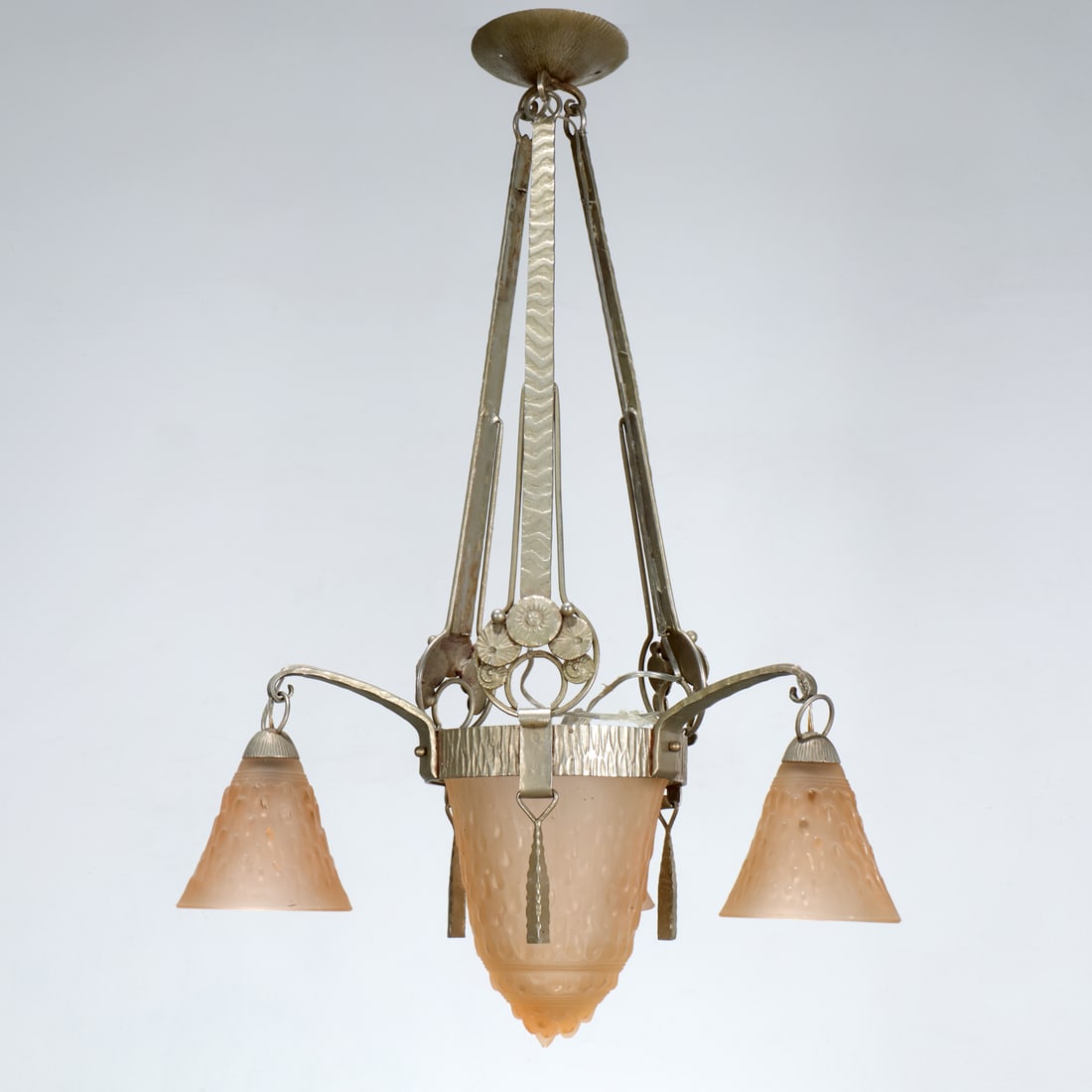 Muller Freres, rare Art Deco chandelier (1 of 7)