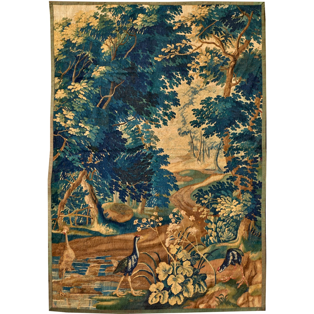 Antique Franco-Flemish verdure tapestry (1 of 9)