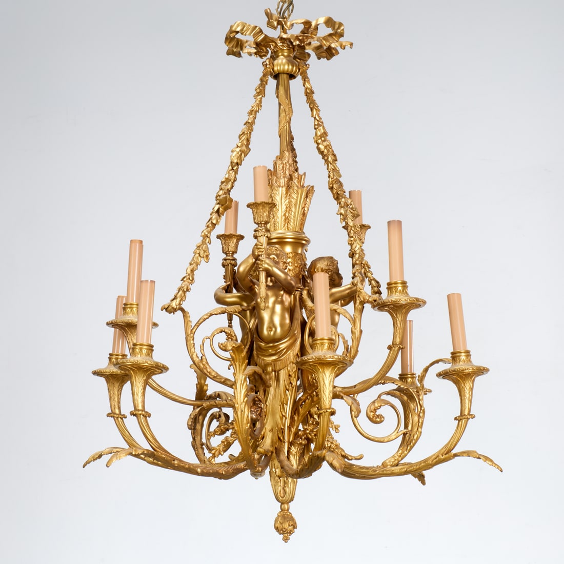 Jouet & Cie, French gilt bronze chandelier (1 of 8)