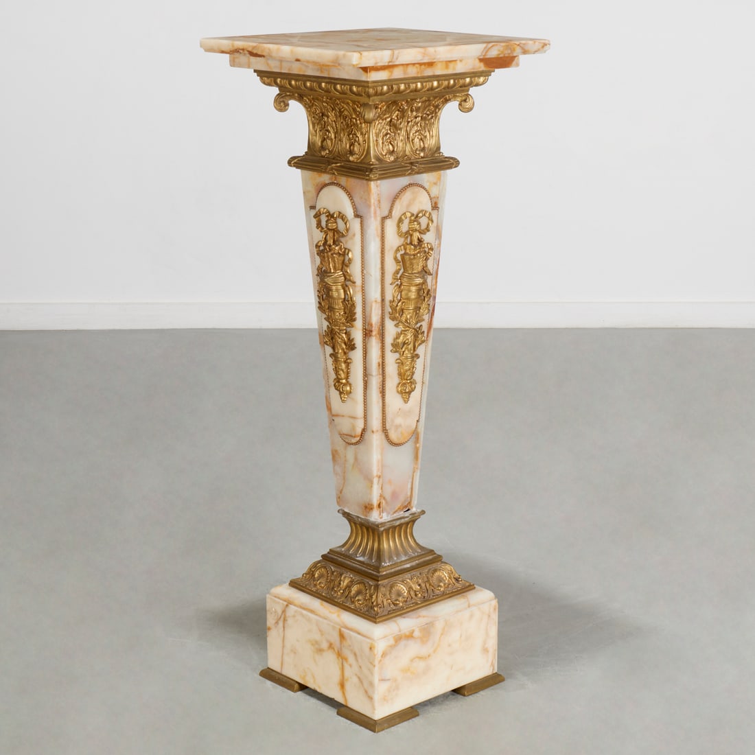 Napoleon III bronze mounted onyx pedestal (1 of 6)