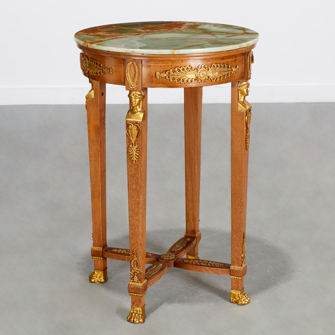 Empire gilt bronze mounted gueridon (1 of 7)