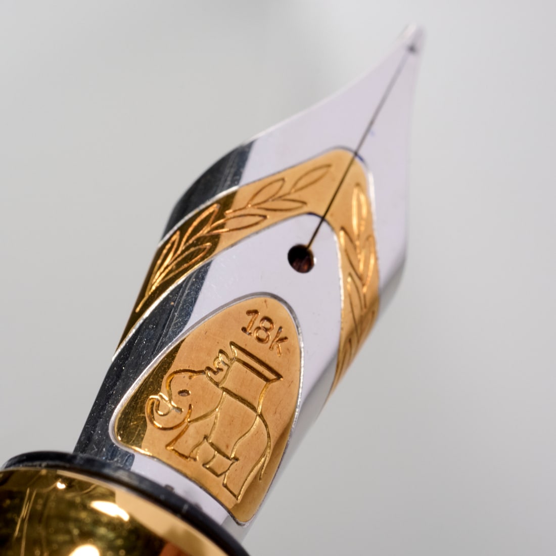 Michel Perchin vermeil & green enamel fountain pen - 9