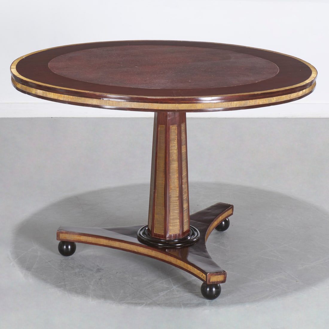 Baltic Neoclassical faux porphyry center table (1 of 8)